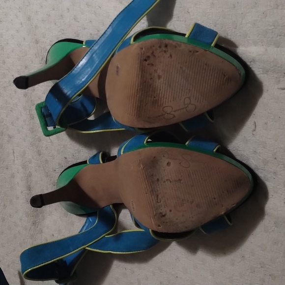 Jessica Simpson turquoise heels - Picture 8 of 9